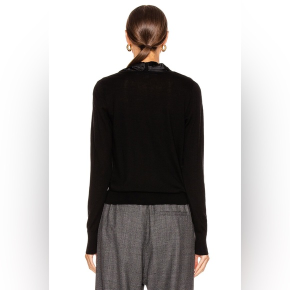 Veronica Beard Black Wrap Blouse - Picture 4 of 11